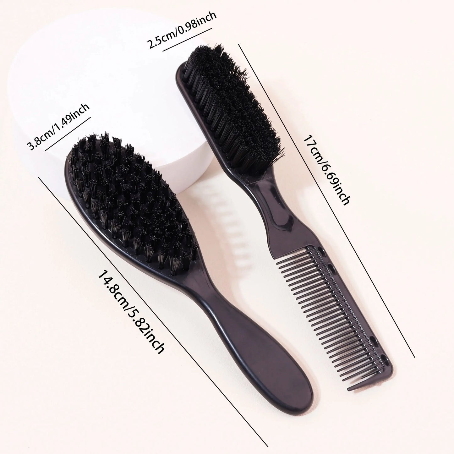 Double-Sided Anti-Static Oval Styling Comb Brush