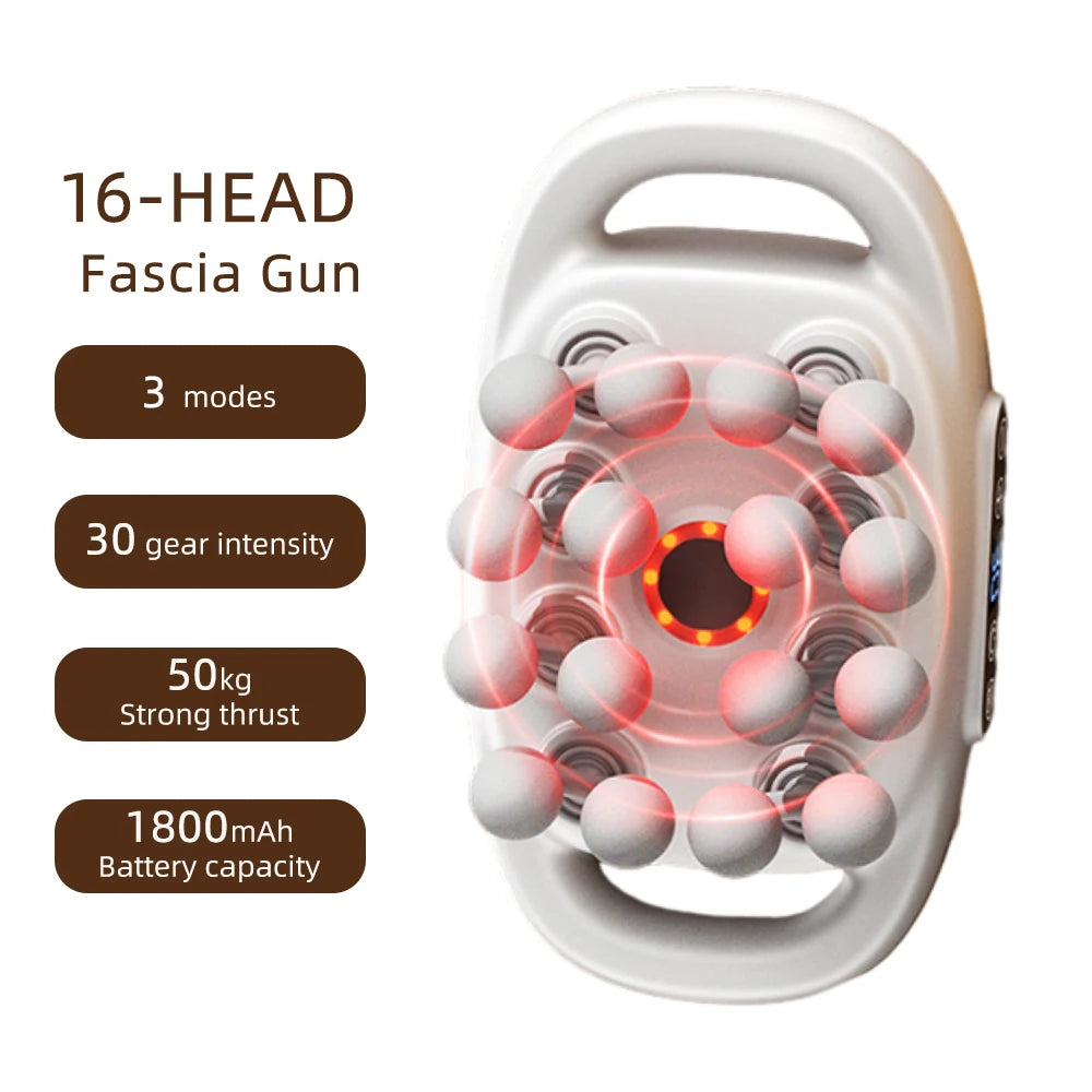 30-Head High-Frequency Massage Gun