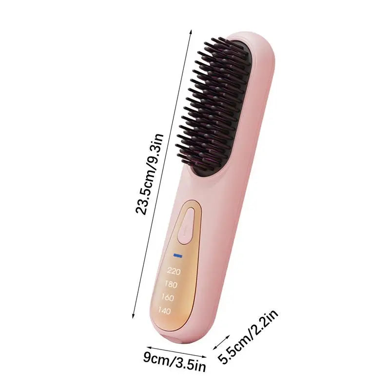High-Heat Hair Straightening Brush Comb