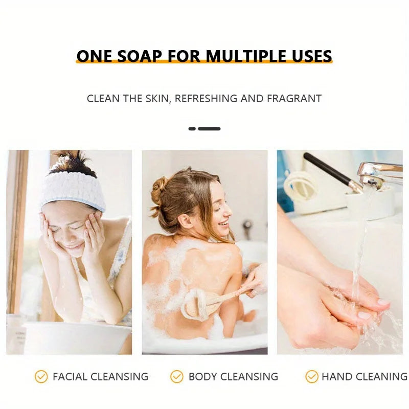 4-Piece Fruit and Floral Shower Bar Set