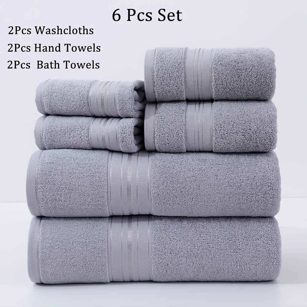 6-Piece Cotton Towel Set