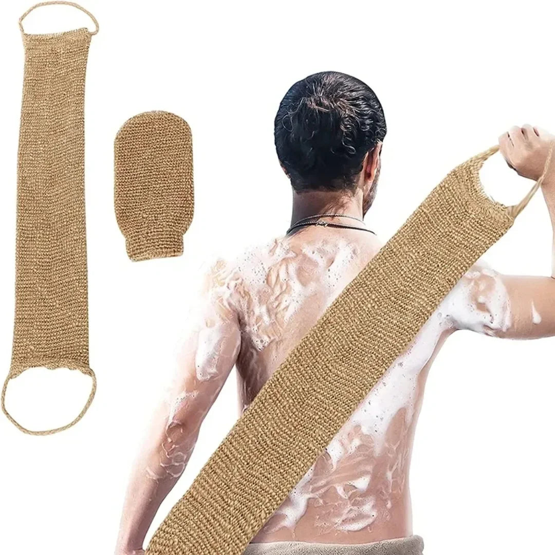 Hemp Exfoliating Back Scrubber Set