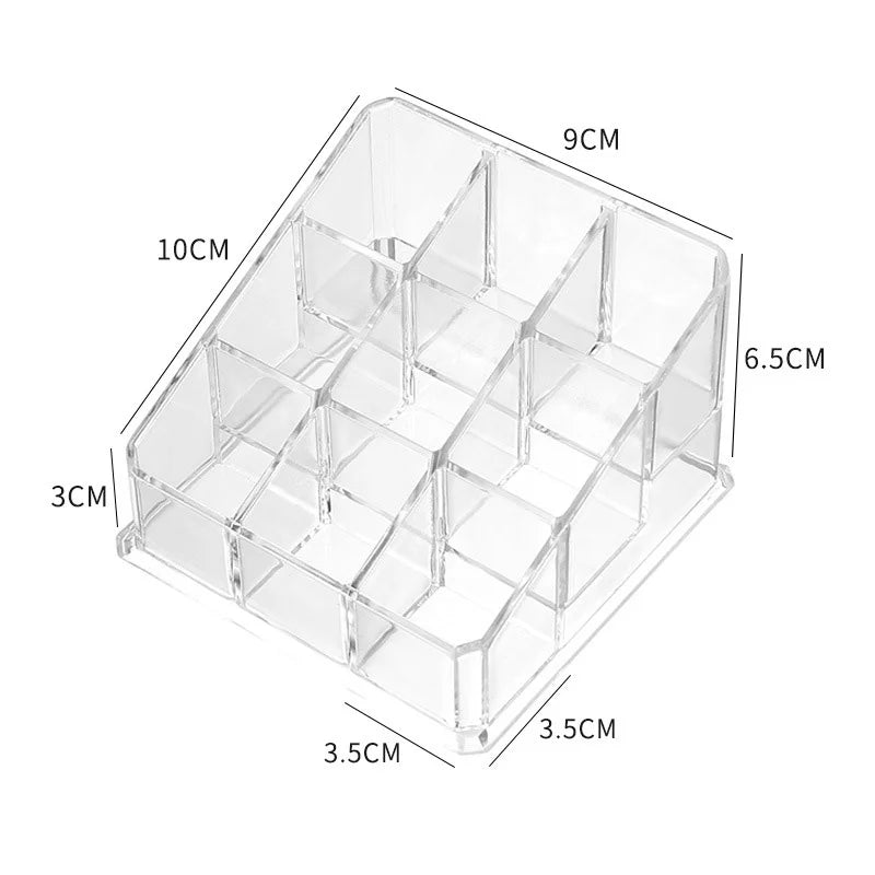 Clear Trapezoid Lipstick Display Stand