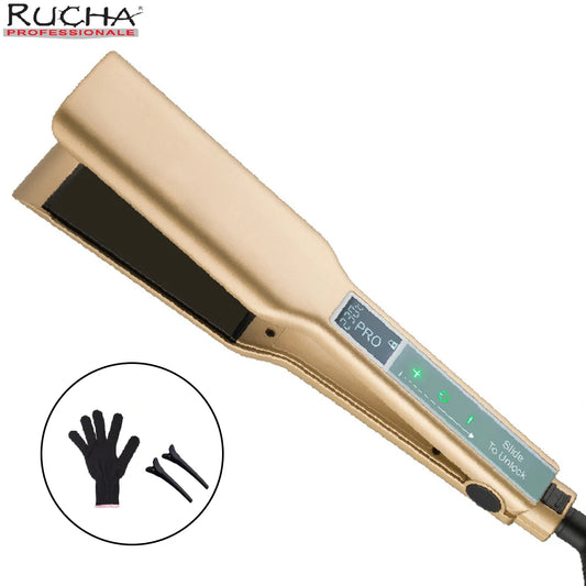 Touch Screen Titanium Wide Plate Hair Straightener