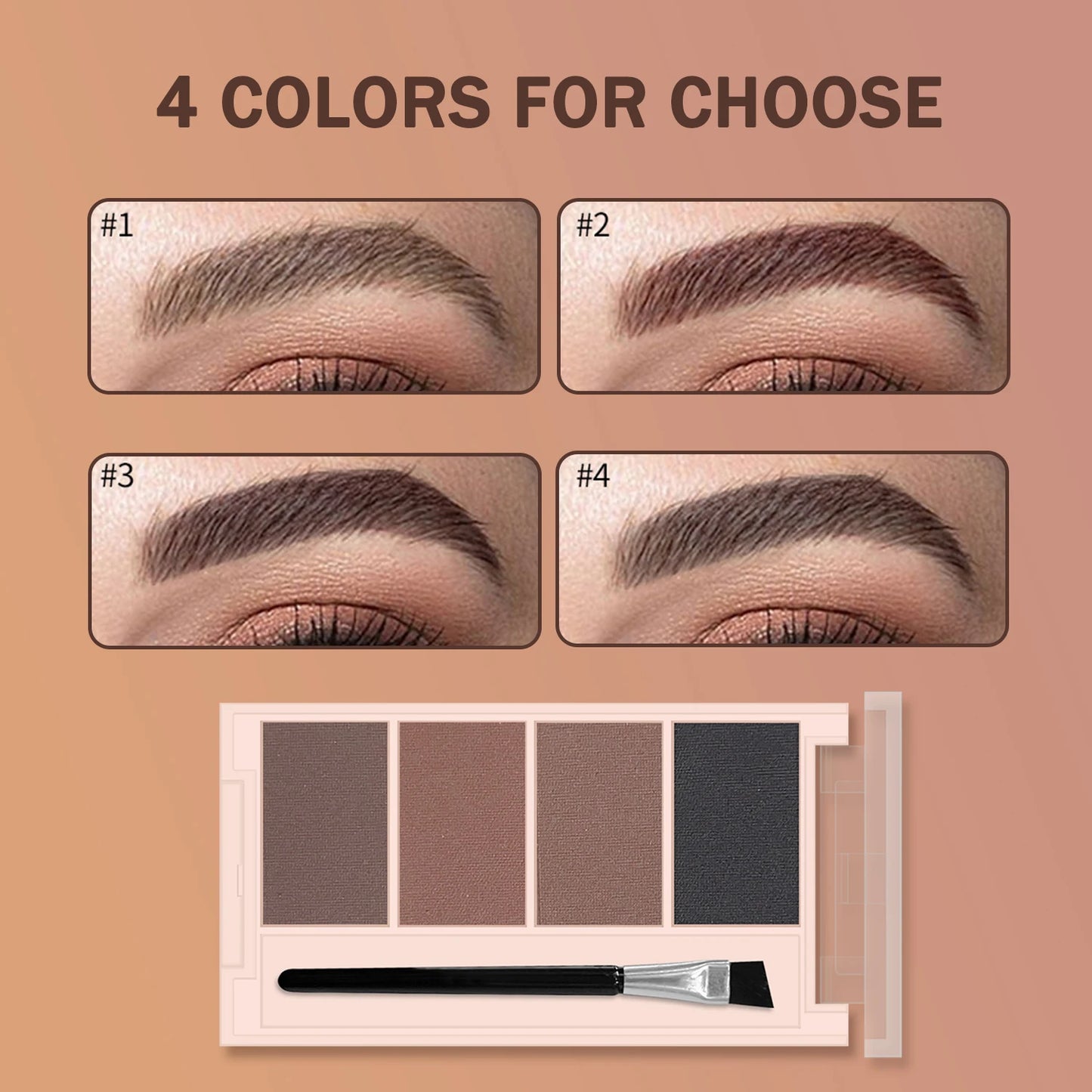 Four-Color Long-Lasting Eyebrow Powder