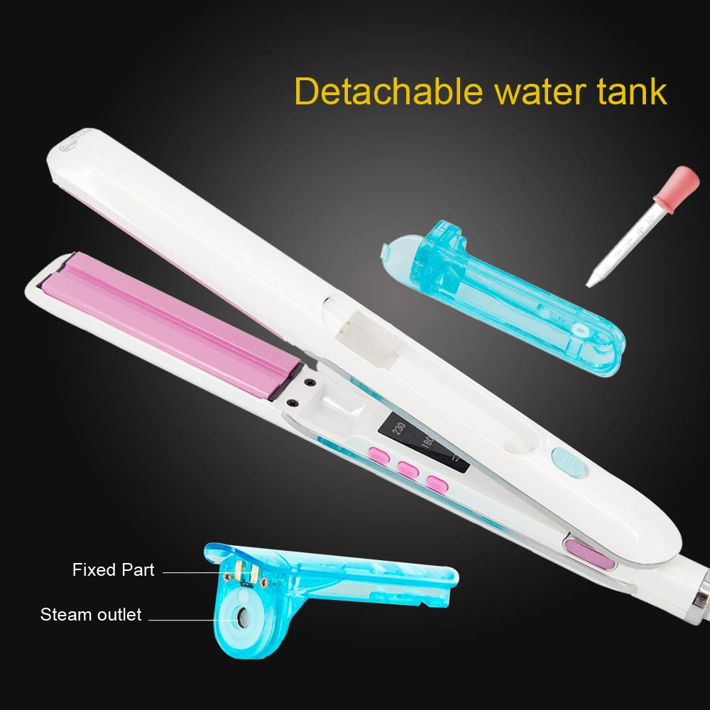 Professional Steam Ceramic Ionic Hair Straightener