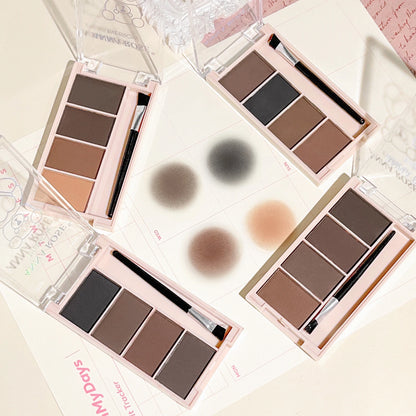 Four-Color Long-Lasting Eyebrow Powder