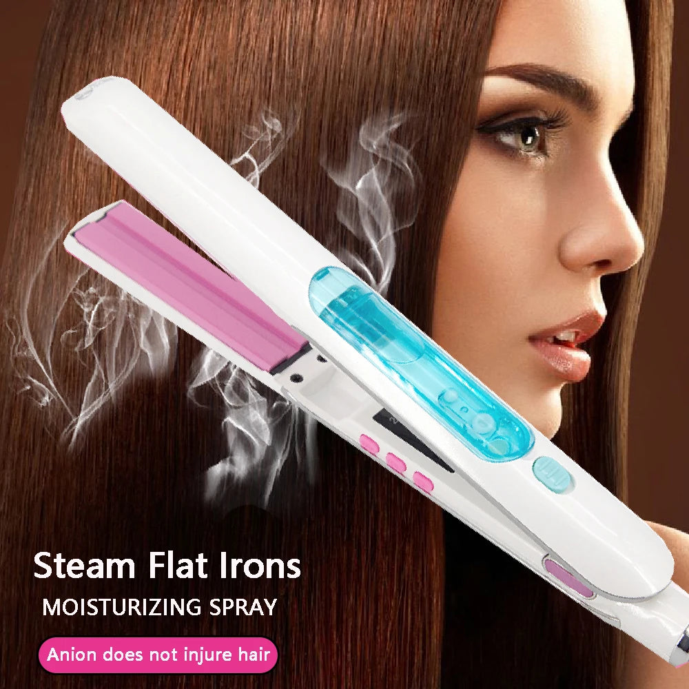 Professional Steam Ceramic Ionic Hair Straightener
