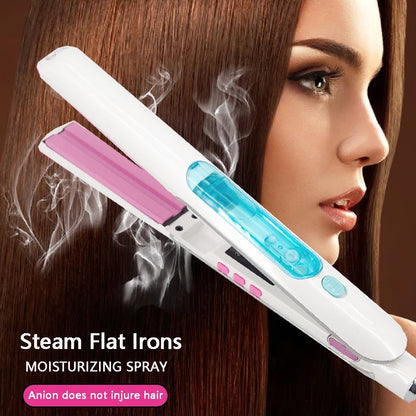 Professional Steam Ceramic Ionic Hair Straightener