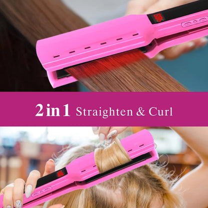 Professional Titanium Ionic Vibration Hair Straightener