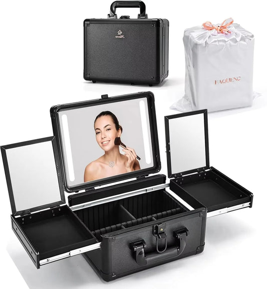 LED Makeup Train Case