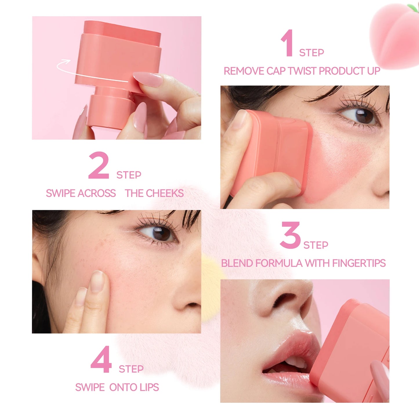 2-in-1 Fruit Blush Lipstick Stick