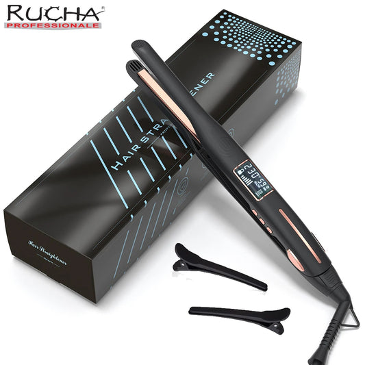 Mini Titanium Pencil Flat Iron 2-in-1 Thin Plate Curler