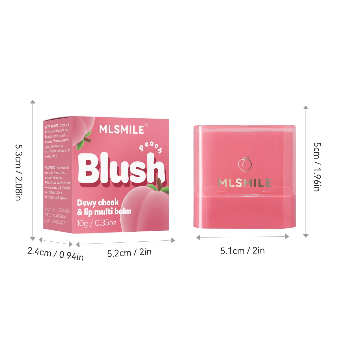 2-in-1 Fruit Blush Lipstick Stick