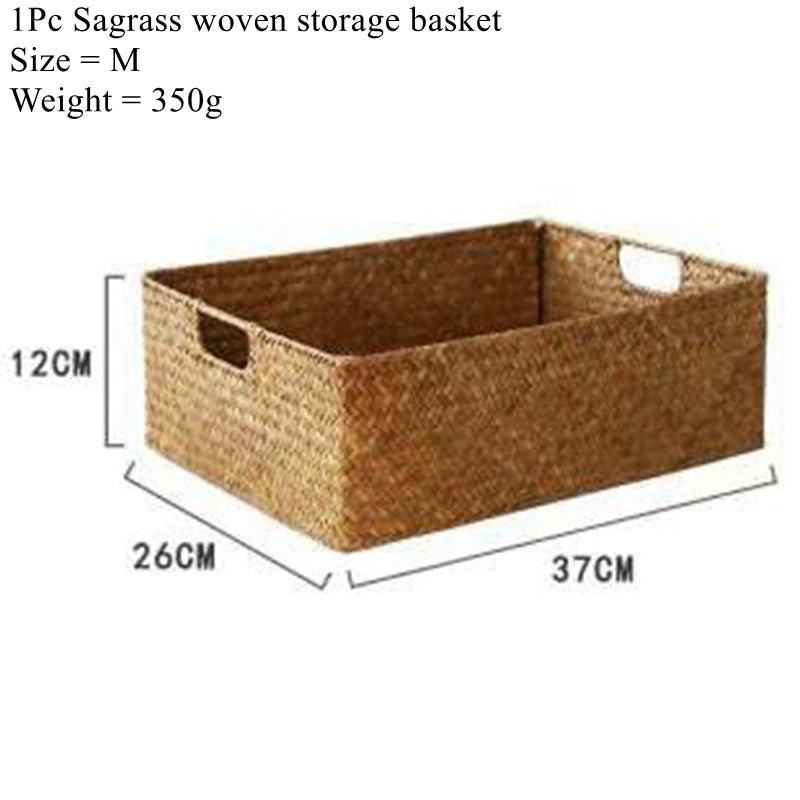 Natural Woven Seagrass Basket