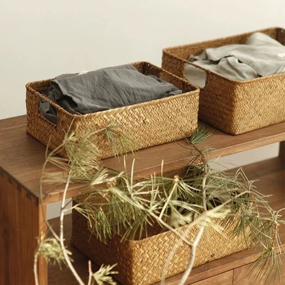 Natural Woven Seagrass Basket