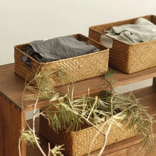 Natural Woven Seagrass Basket
