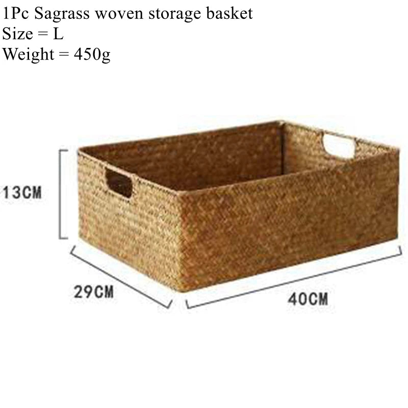 Natural Woven Seagrass Basket
