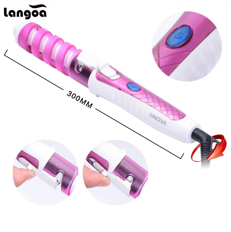 2-in-1 Professional Ceramic Hair Straightener and Curling Styling Iron