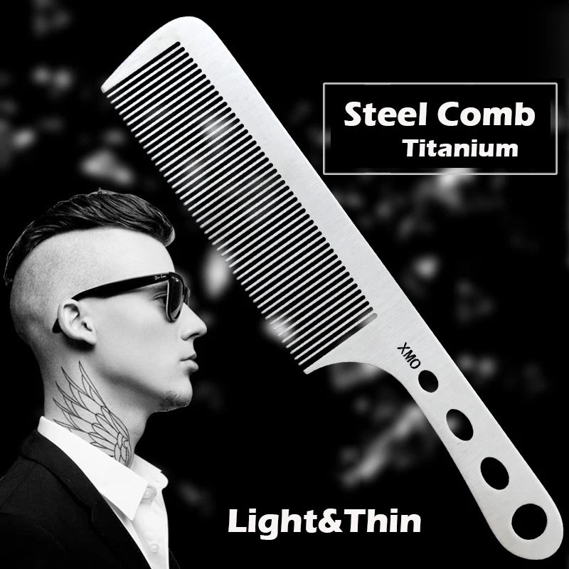 Titanium Steel Professional Barber Comb
