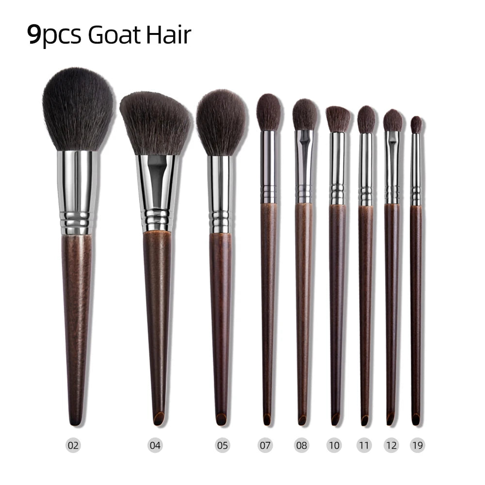 Professional Goat Hair Makeup Brush Set