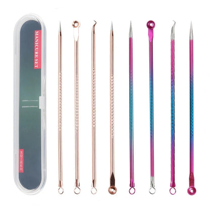 4-Piece Stainless Steel Acne Blackhead and Pimple Remover Set