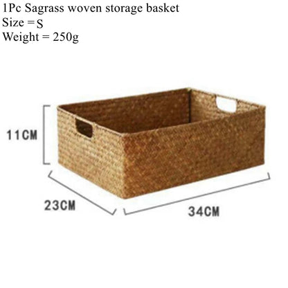 Natural Woven Seagrass Basket