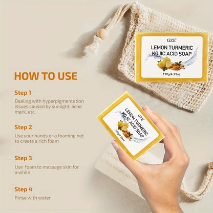 Lemon Turmeric Kojic Acid Soap