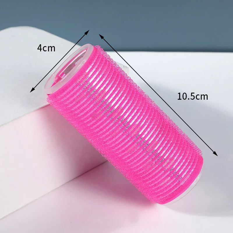 Large Self-Adhesive Hook Loop Hair Roller for DIY Curl Styling