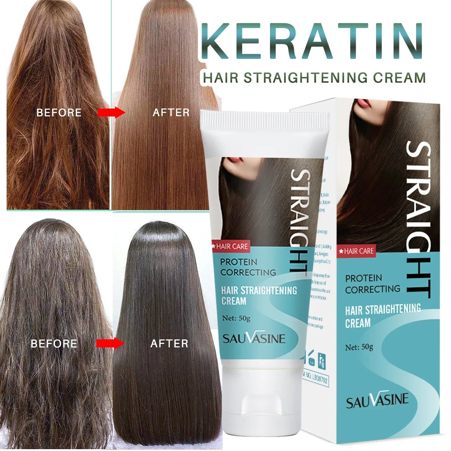 Professional Keratin Straightening Cream