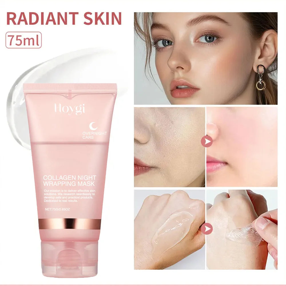 Korean Collagen Overnight Peel-Off Hydrating Wrapping Facial Mask Set