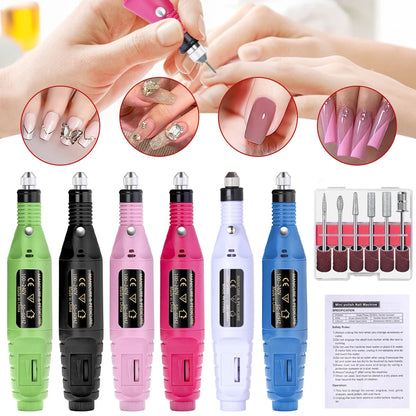 Powerful Electric Nail Drill Machine Set