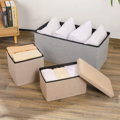 Foldable Storage Stool