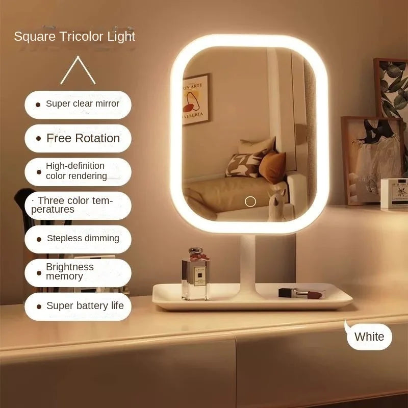 Rechargeable LED Makeup Mirror
