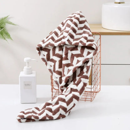 Microfiber Quick-Dry Hair Wrap Towel Turban