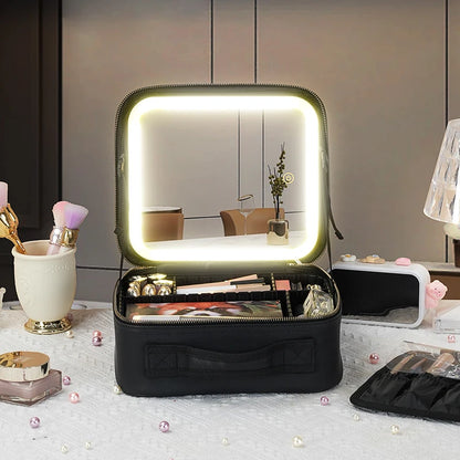 Portable Waterproof Makeup Train Case