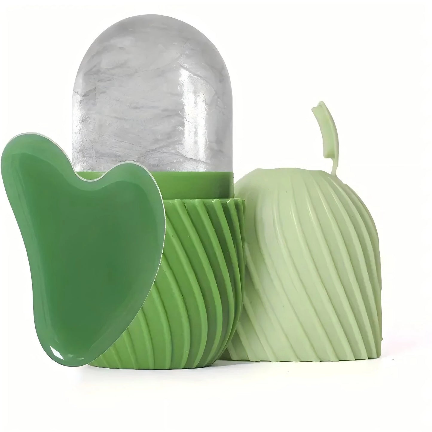 Heart Gua Sha and Ice Roller Facial Set