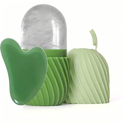 Heart Gua Sha and Ice Roller Facial Set