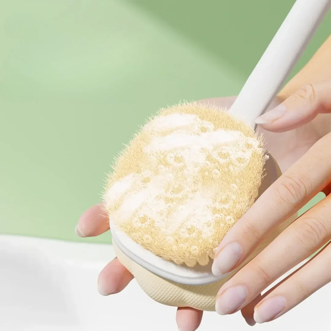 Double-Sided Long Handle Bath Brush