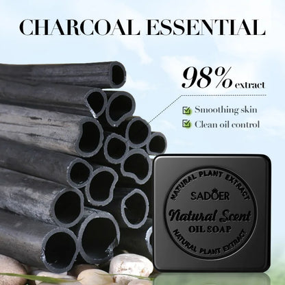 Bamboo Charcoal Deep-Cleansing Handmade Soap