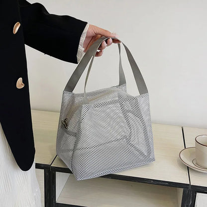 Large-Capacity Mesh Travel Makeup Bag