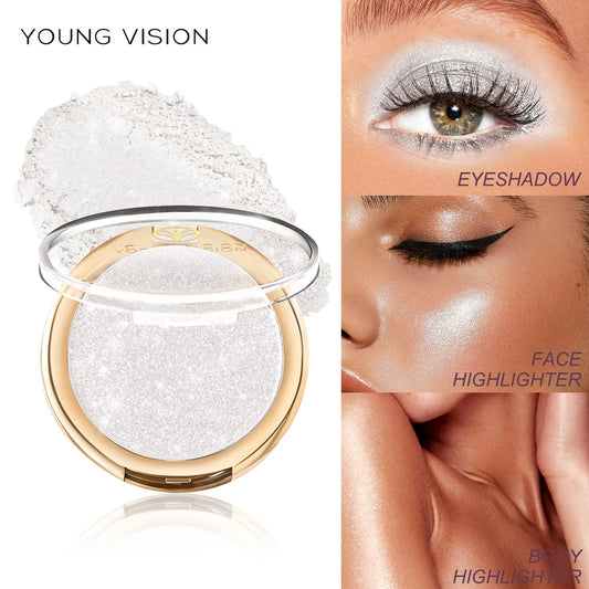 Polarized High-Gloss Highlighting Powder