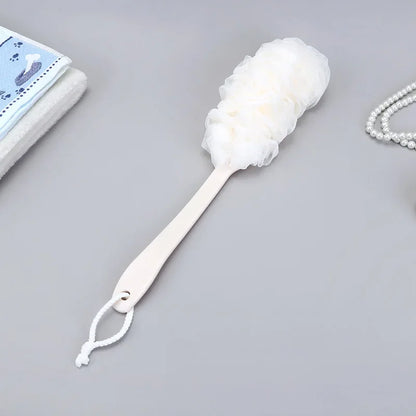 Long-Handle Mesh Shower Scrubber Brush
