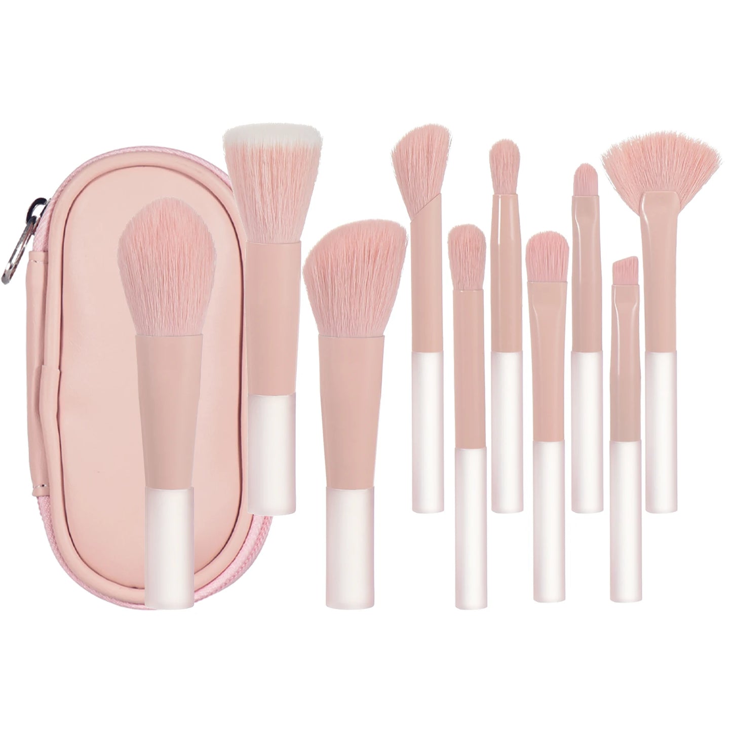 Mini Travel Makeup Brush and Puff Set