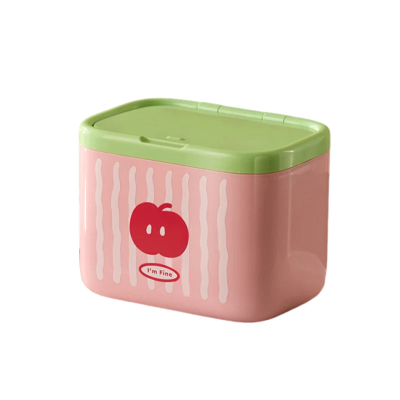 Clear Cotton Swab and Q-Tip Holder Dispenser