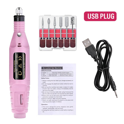 Professional Electric Nail Drill Machine Set