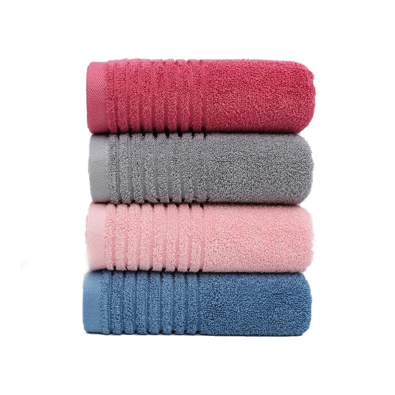Luxury Red Bamboo Fiber Towel Set Soft