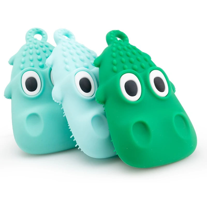 Cute Crocodile Silicone Bath Brush
