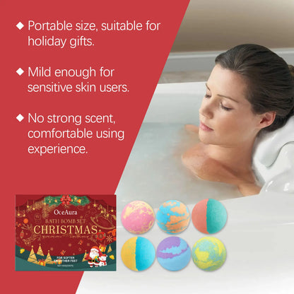 Christmas Colorful Foam Bath Bombs