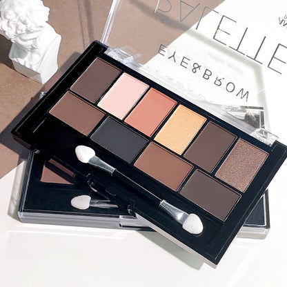 Ten-Color Nude Eyeshadow Palette